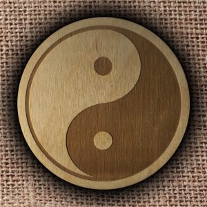 yin yang podkładka Pracownia Konkretu